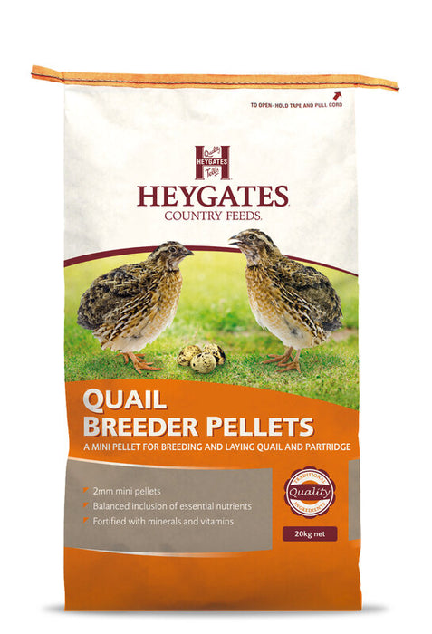 Heygates Quail Layers/Breeder Pellets  - 20 kg