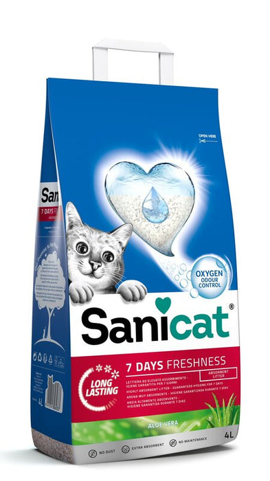 Sanicat Aloe Vera 7 Days Cat Litter Multi-Pack
