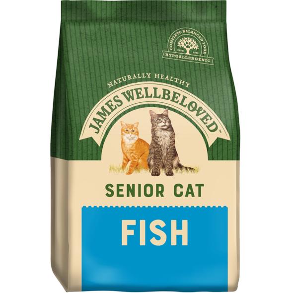 James Wellbeloved Ocean White Fish & Rice Dry Food for Senior Cats - Various Sizes - MAY SPECIAL OFFER - 27% OFF