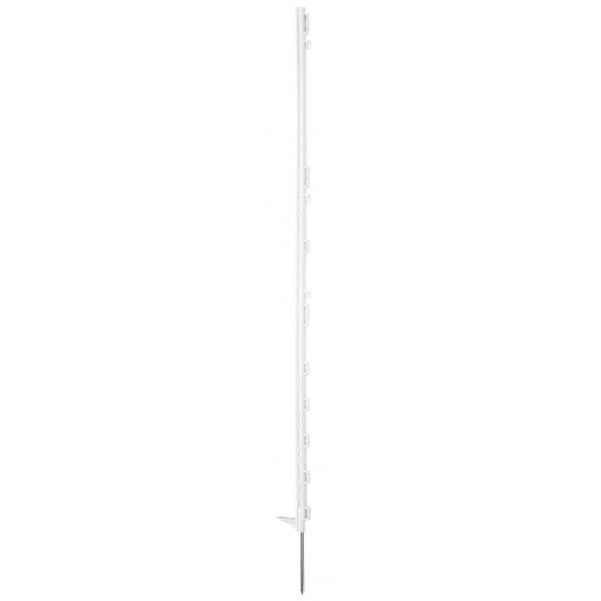 Paddock Essentials 1.4m Multiwire/tape horse post - White - Pack of 10