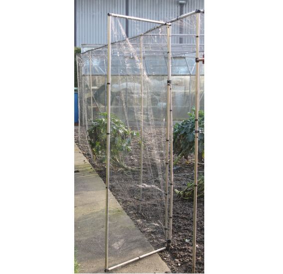Large Vegetable Cage Height 1.9m - Black Soft Butterfly Netting - Various Sizes