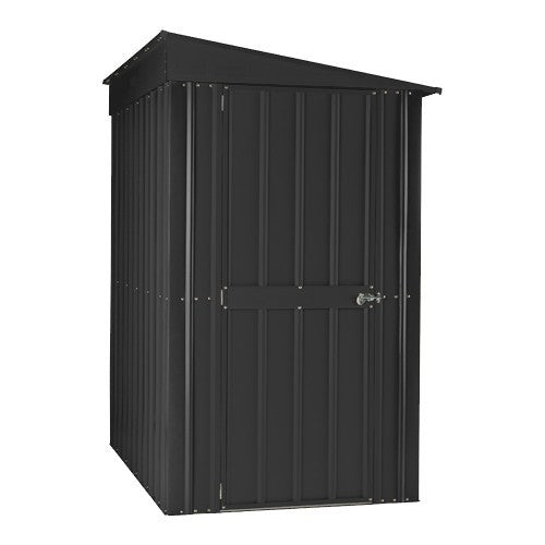 Global 4x8  Anthracite Grey Metal Lean-To Shed