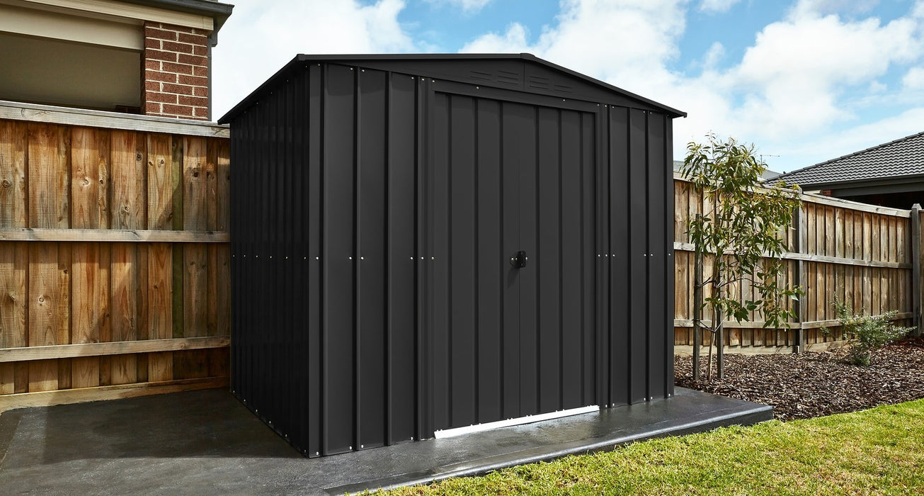 Global 8x3 Anthracite Grey Metal Apex  Shed