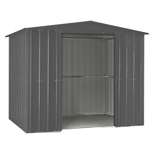 Global 8x3 Anthracite Grey Metal Apex  Shed